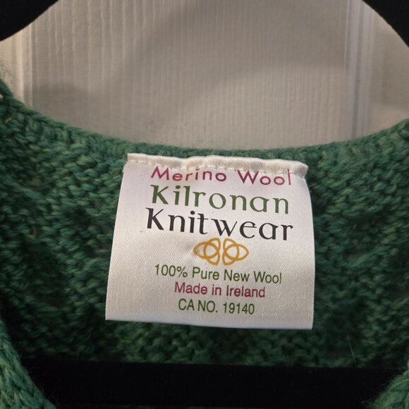 Kilronan Knitwear Irish Cardigan - 100% Pure New Wool - Picture 4 of 5
